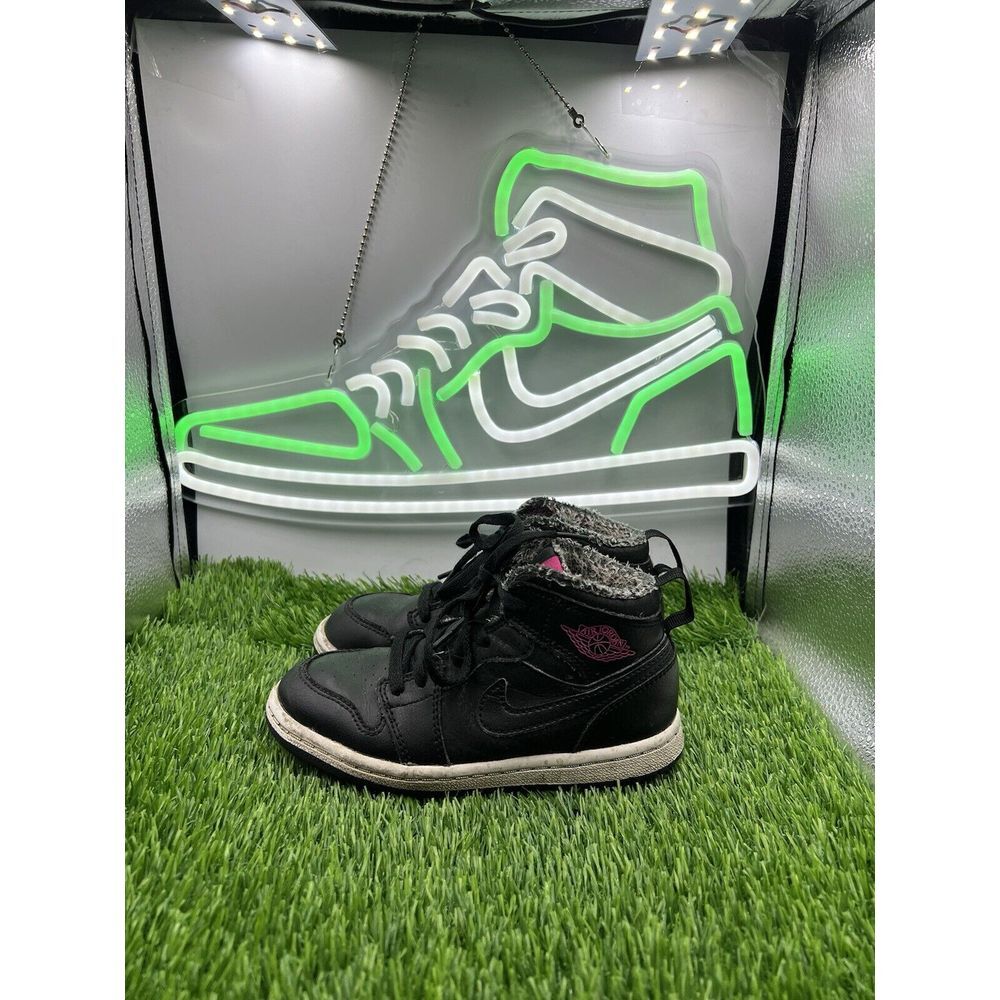 Nike Air Jordan 1 Retro High GT TD Black Deadly Pink Size 10C 705324-014